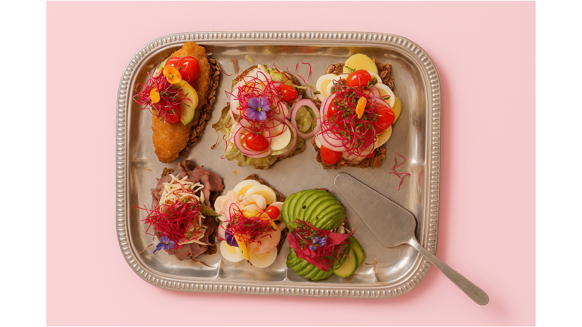 Open sandwich platter